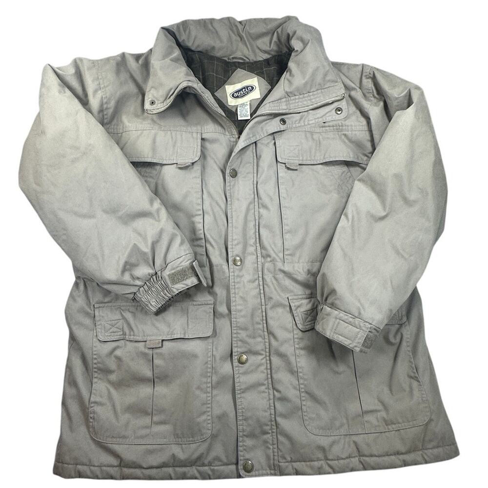 Austin Clothing Co Field Jacket Cotton Blend Cargo Utility Coat Village